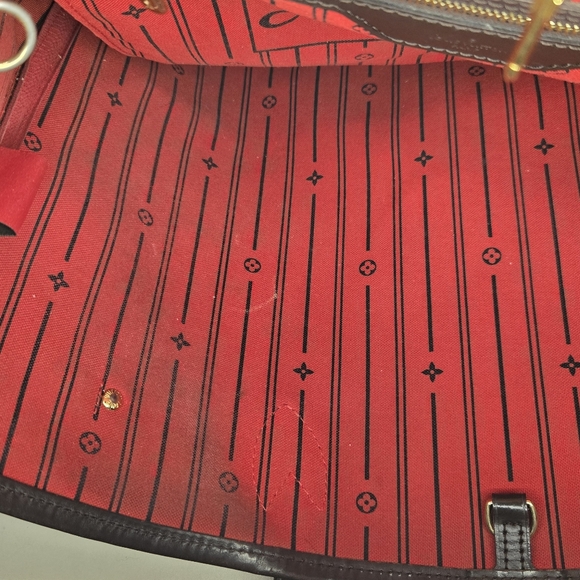 Louis Vuitton Damier Ebene Neverfull Tote Bag MM Size - Picture 15 of 15